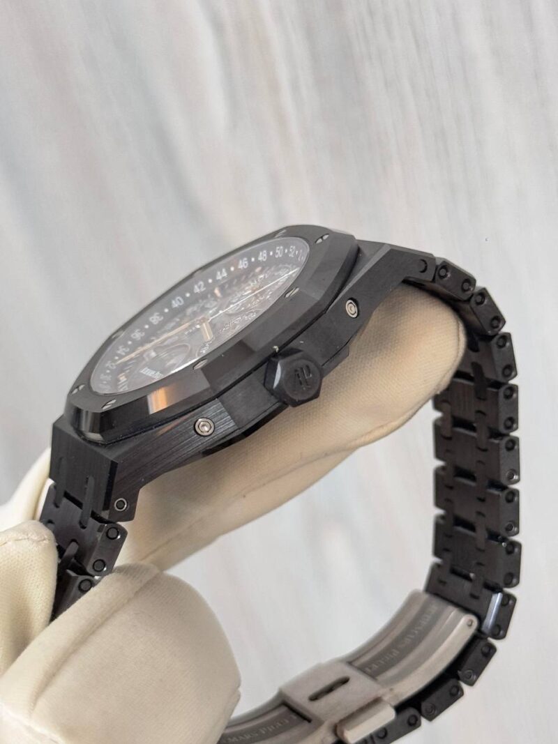 AUDEMARS PIGUET   VS Black Ceramic Perpetual Calendar Watch, one of Audemars Piguet's top models, ultra-thin perpetual calendar movement, black ceramic case, black perpetual calendar dial - Image 10