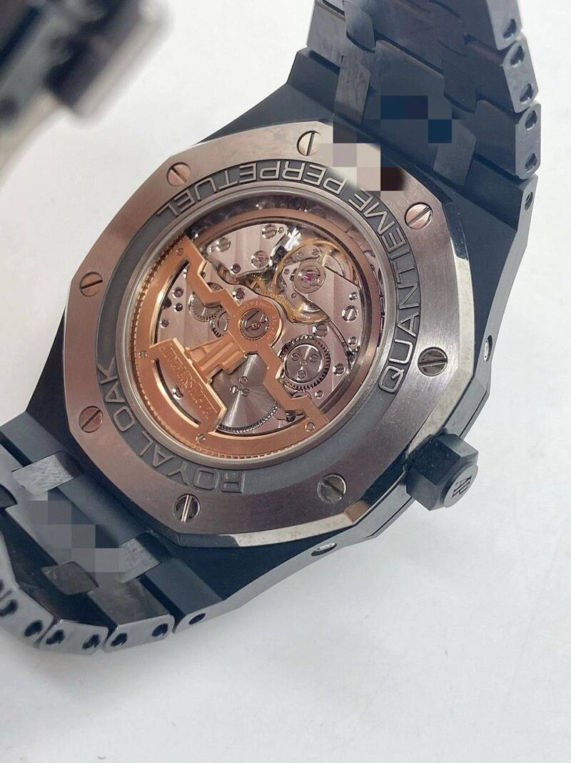 AUDEMARS PIGUET   VS Black Ceramic Perpetual Calendar Watch, one of Audemars Piguet's top models, ultra-thin perpetual calendar movement, black ceramic case, black perpetual calendar dial - Image 5