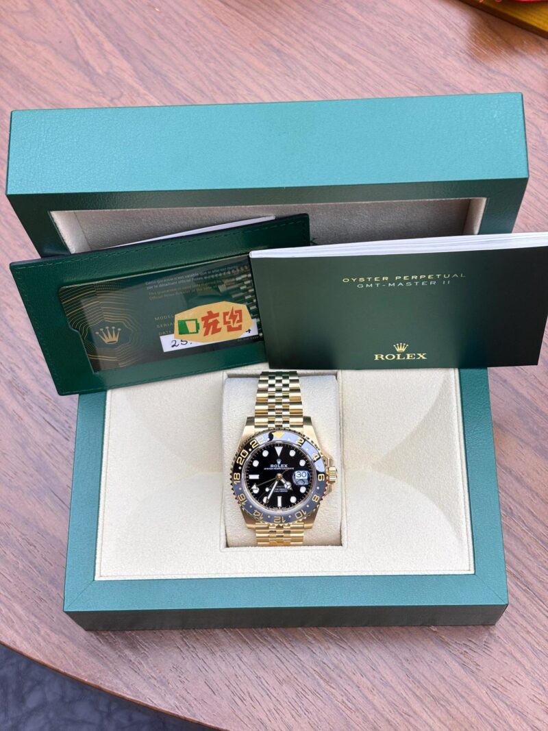 This model: Rolex Greenwich watch Diameter/size: 40mm Dial color: black Mirror material: scratch-resistant sapphire crystal Case material: stainless steel plated with 18k gold Waterproof depth: 100 meters Movement model: top quality C factory advanced custom 3235 movement - Image 3