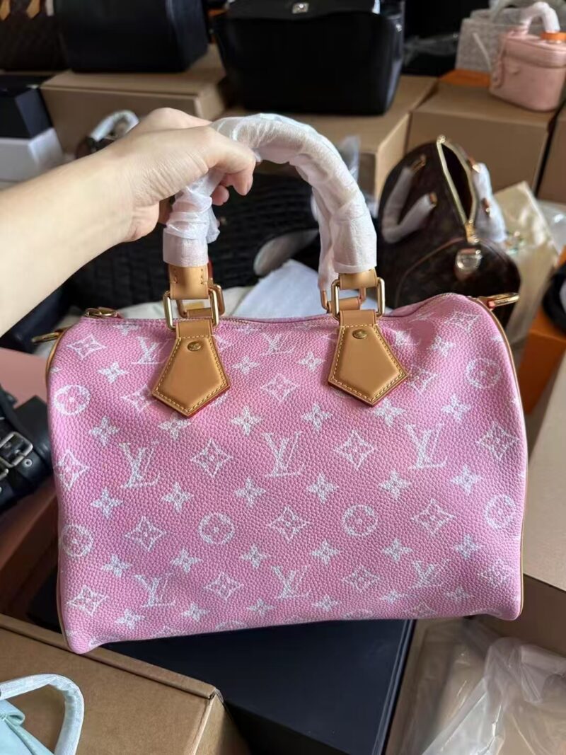 LV pink handbag - Image 5