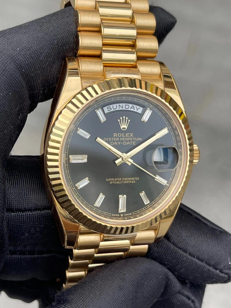 This model: Rolex Datejust watch Diameter/size: 40mm Dial color: black Mirror material: scratch-resistant sapphire crystal mirror Waterproof depth: 100 meters Movement model: top C factory advanced custom Swiss 3235 movement - Image 3